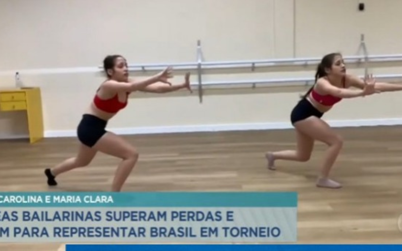Gêmeas bailarinas lutam para representar o Brasil em torneio na Alemanha