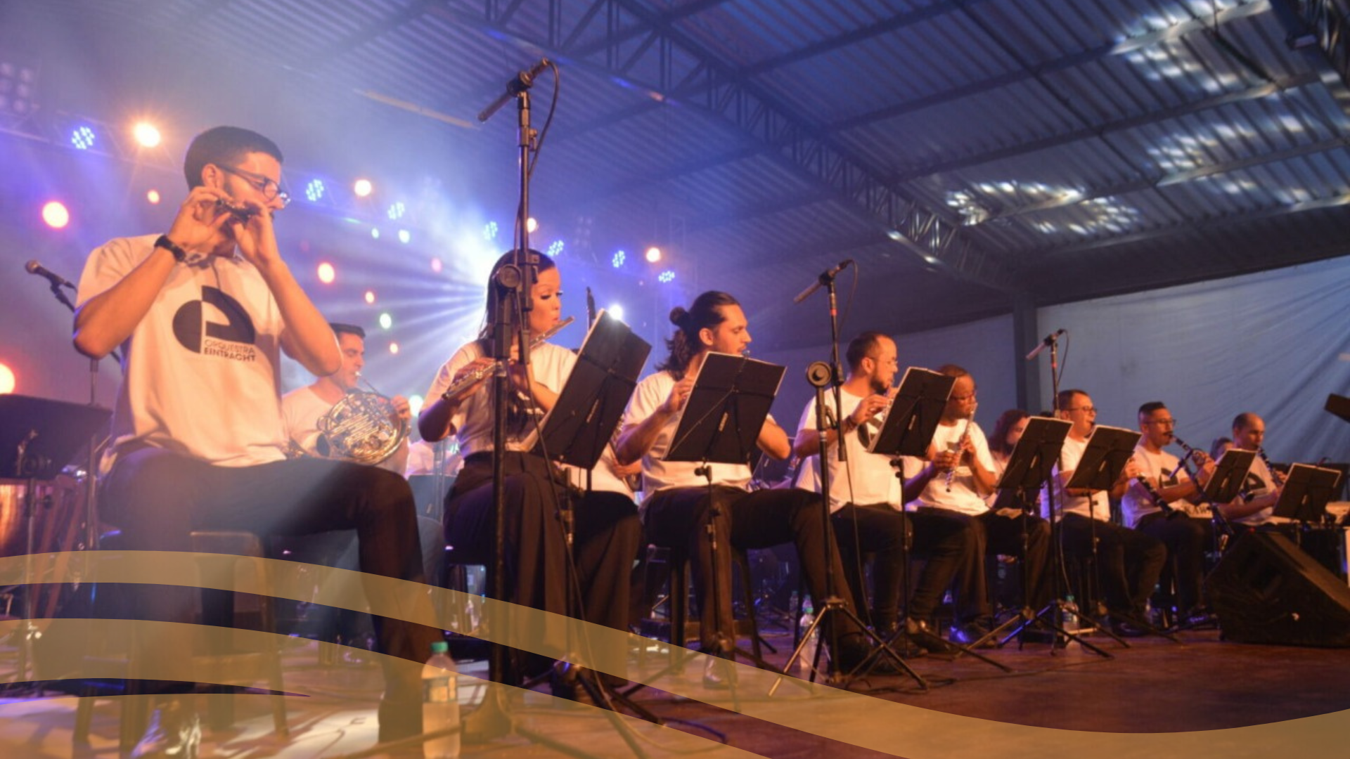 Orquestra Eintracht trouxe arte e cultura para o público de Santa Maria do Herval RS